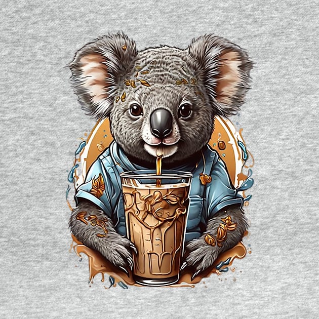 Iced Coffee and Koala Bear by likbatonboot